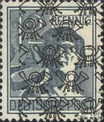 Produktbild von Briefmarken Bizone (Alliierte Besetzung) 1948 Mi 40II postfrisch Posthörnchen (Netzaufdruck)