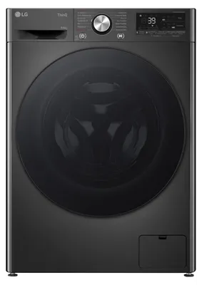 Produktbild von LG W4WR7096YB, Frontlader, Freistehend, Schwarz, Links, Platinum Black, Schwarz