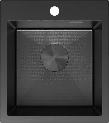 Obrázok produktu pre Mexen Solix nerezový drez s 1 misou 400 x 450 mm, čierny HC - 6401401000-70HC
