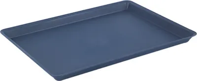 Produktbild von Serviertablett für Lebensmittel mit rutschfester Unterseite, großes Fassungsvermögen, lebensmittelecht, BPA-frei, für Obst, Kekse, Desserts, wiederverwendbares Kunststofftablett
