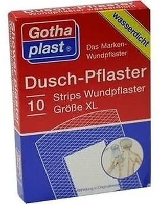 Productafbeelding van Gothaplast douchepleisters, wondpleisters, formaat XL, waterdicht, 10 pleisters