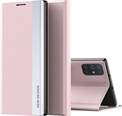 Image de Galaxy A51 Housse, LaimTop cuirPolyuréthanemagnétique rabat Stand Housse pour Samsung Galaxy A51 5G / A51 4G Rose