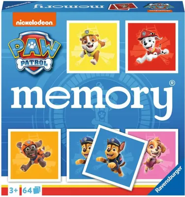 Image de Ravensburger - 20887 - Paw Patrol memory®, le jeu classique pour tous les fans de la série TV Paw Patrol, jeu de mémoire pour 2- 20887