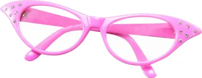 Image de Bristol Novelty Lunettes pour femmes style années 50 BN1293 (taille unique) (Rose)