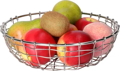 Produktbild von Drahtkorbschale - Metall - Silber - Obstschale - 26,5 x 7 cm