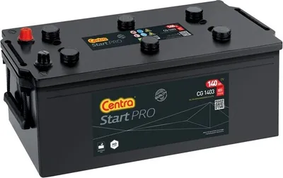 Produktbild von CENTRA Starterbatterie CG1403, 12V 140Ah, 800A Kälteprüfstrom, 513x189x223mm