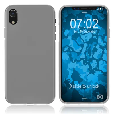 Produktbild von PhoneNatic Case kompatibel mit Apple iPhone Xr - weiß Silikon Hülle matt Cover