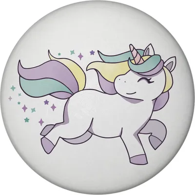 Produktbild von Einhorn Magnet rund