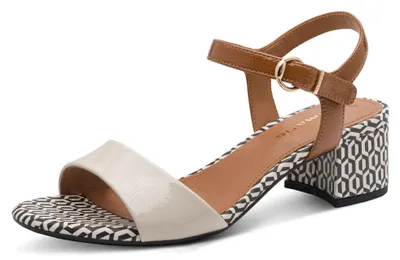 Produktbild von Tamaris Damen Sandalette Sandale Metallic Lack Blockabsatz 1-28249-42, Größe:40 EU, Farbe:Gold