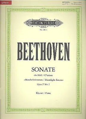 Image de Sonate für Klavier Nr. 14 cis-Moll op. 27; 2 "Mondschein-Sonate" / URTEXT