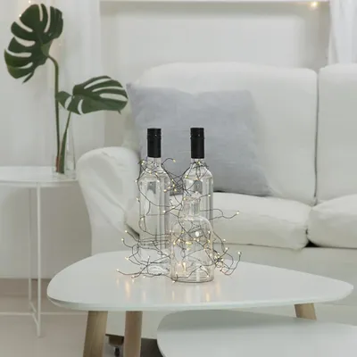 Zdjęcie produktu dla Łańcuch świetlny Led DEW DROP czarny drucik 2000k