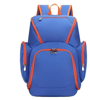 Produktbild von Sportrucksack mit Schuhfach Blau-Orange 32x19x45cm