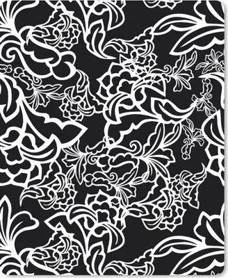 Produktbild von MuchoWow® Mauspad Mousepad Muster - Blume - Schwarz und Weiß 19x23 cm - Mousepads - Maus Mat - Pad - Mausunterlage - Mauspads - Spielen