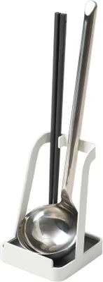 Imagen del producto de Soporte para utensilios de cocina - Bandeja para tapas - 10 x 10 x 15 cm - blanco