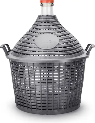 Produktbild von WEINBALLON AMBROSIO Gärballon Glasballon Korbflasche Ballonflasche 15 L