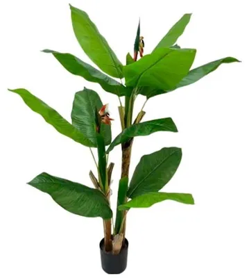 Image de Plante artificielle paradis avec fleur, 50 x 50 x 150 cm