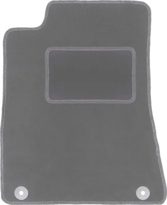 Produktbild von Fahrerfußmatte Velours graphit passend für Mercedes SL R129 (1998-2002, Roadster) – mit Befestigungen – passgenau