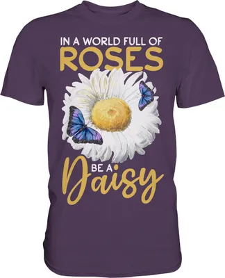 Produktbild von Frauen Schmetterling Gänseblume T-Shirt – Urban Purple / M