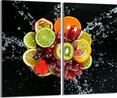 Produktbild von Glasschutzplatte für den Herd 2x30x52 Fruit