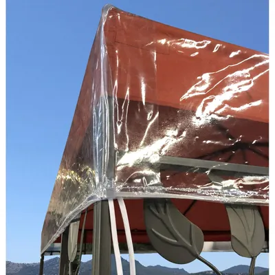 Produktbild von Pavillonabdeckung Pavillonplane Schutzhaube - Transparent - 3 x 3 m - Wasserdicht