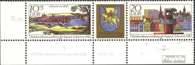 Produktbild von Briefmarken DDR 1982 Mi WZd541DV mit Druckvermerk (kompl.Ausg.) gestempelt Briefmarkenausst.