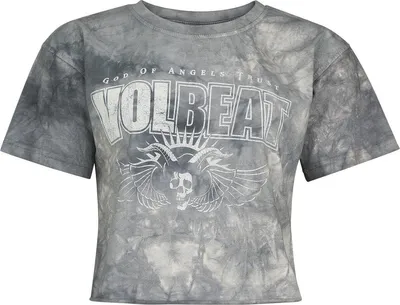 Produktbild von Volbeat T-Shirt Damen Logo grau Band-Merch, Bands 100% Baumwolle L