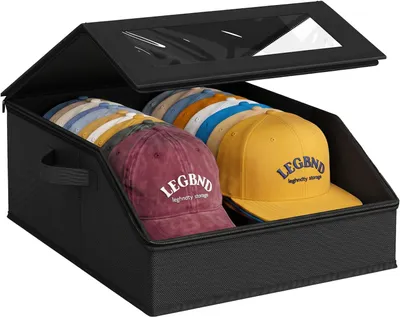 Productafbeelding van Hoed-opbergdoos voor baseballcaps - Stapelbaar - 24 Petten