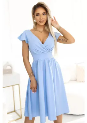 Zdjęcie produktu dla Numoco Damska mini sukienka Matilde błękitny XS