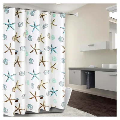Produktbild von Antischimmel Duschvorhänge für das Badezimmer, 180x200cm, wasserdicht, mit 12 Ringen