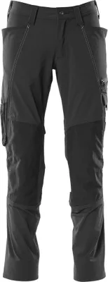 Immagine prodotto di Pantaloni con tasche al ginocchio neri, taglia 82 C54 MASCOT 18479-311-09