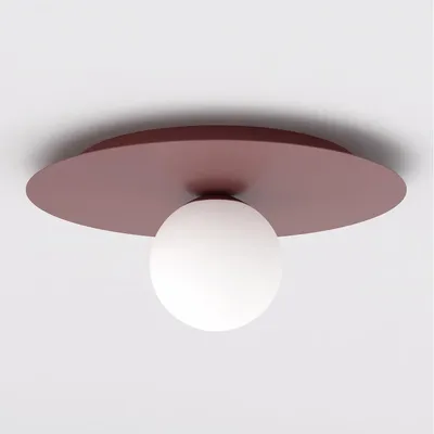 Produktbild von Deckenleuchte SOLAR Bordeaux mit Diffusor aus opalem Glas