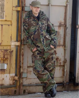Produktbild von US Nässeschutzhose Trilaminat woodland, L