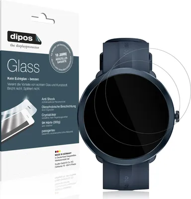 Produktbild von 2x Schutzfolie für Maimo Watch R - Anti-Shock 9H Folie dipos Glass Kunststoffglas