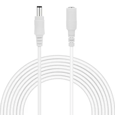 Immagine prodotto di Cavo di prolunga da 6 metri, con connettore da 2,1 mm x 5,5 mm, per alimentatori DC a 12V