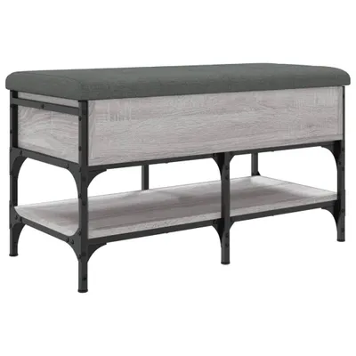 Image de vidaXL Banc à chaussures Gris Sonoma 82x42x45 cm Bois composite