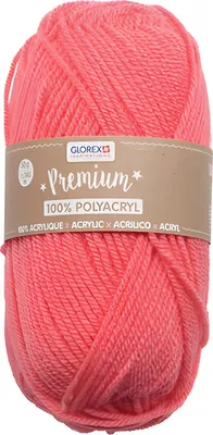 Obrázek produktu pro Prémiová pletací příze 50g lososová, 100%.Polyakrylová vlna, délka cca 140 m,