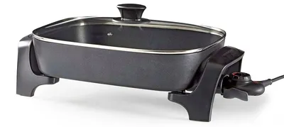 Produktbild von Gastronoma 18310020 - Elektrische Bratpfanne - 2200 W - 7,0 l Fassungsvermögen - Antihaftbeschichtung | Einstellbarer Thermostat - Deckel aus gehärtetem Glas