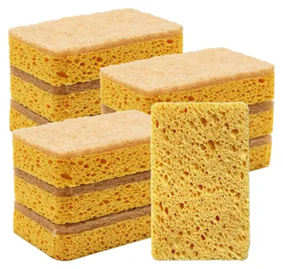 10 Sisal-Spültücher, doppelseitig, 11×7×2,3 cm