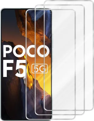 Obrázok produktu pre Cadorabo 3x Protective Film pre Xiaomi Poco F5 in CRYSTAL CLEAR Ochranné tvrdené sklo na displej