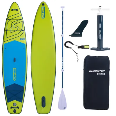 Immagine prodotto di Gladiator ONE 11'4 SUP Board Touring Lime 2026 gonfiabile - Set completo
