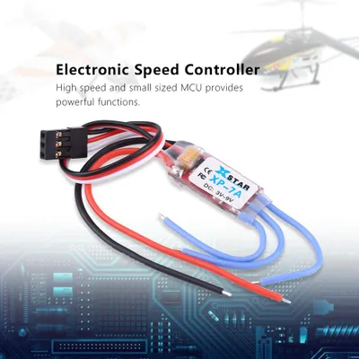 Obrázek produktu pro Elektronický regulátor otáček RC ESC příslušenství pro vrtulník Quadcopter Drone (7A)
