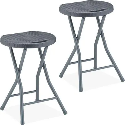 Immagine prodotto di Sgabello pieghevole in rattan - set da 2
