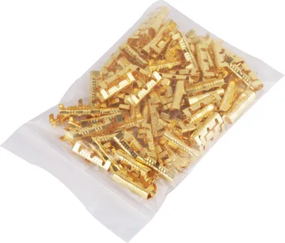 Obrázok produktu pre 100 ks rýchlych pripojovacích káblových svoriek mosadzné krimpovacie svorky 0,5-1,5 mm štvorcové