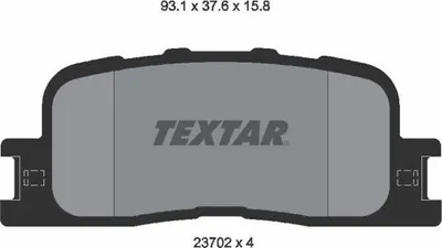 Produktbild von TEXTAR Bremsbeläge Satz Hinten für TOYOTA Camry Limousine (V3) 2370201