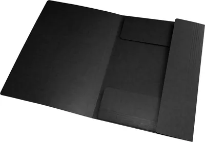 Produktbild von Oxford - Elastomap Top File+ A4 3 Klappen 390gr schwarz | 10 Stück