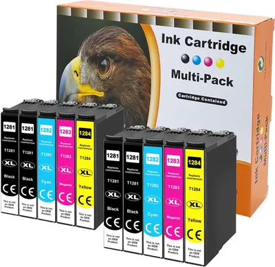 Produktbild von 10er-Set Kompatible Tintenpatronen D&C für Epson T128x in Schwarz, Cyan, Magenta, Gelb