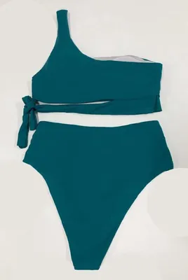 Chic Retro Zwei-Teilig Hohe Taille aus 50-100% gerecycled polyester, Hauptbild
