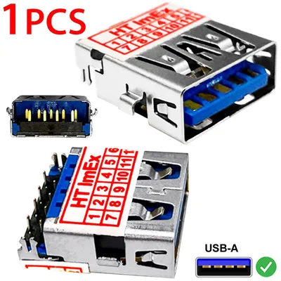 Produktbild von Ersatz Adapter USB 3.0 Buchse anschluss für Lenovo IdeaPad 3-14ADA05 (81W0009EGE), 3-15IML05 (81WB00AUGE), 320-15AST (80XV00TVGE)