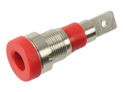 Image de Prise encastrée 4 mm, 24 A, rouge