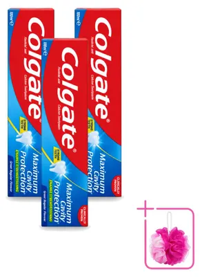 Zdjęcie produktu dla 3 sztuki pasty do zębów Colgate Maximum Cavity Protection - 100 ml - zestaw ekonomiczny